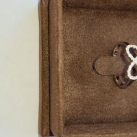 ANELLO INFINITO ORO BIANCO E DIAMANTI MISURA 16