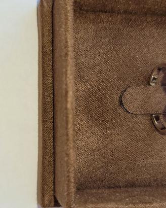 ANELLO INFINITO ORO BIANCO E DIAMANTI MISURA 16