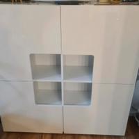 Mobile a cubo Onda con 4 ante e 4 nicchie