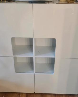 Mobile a cubo Onda con 4 ante e 4 nicchie