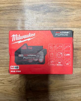 Milwaukee Batteria 8Ah Forge M18 Nuova