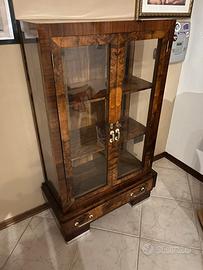 Vetrinetta vintage noce