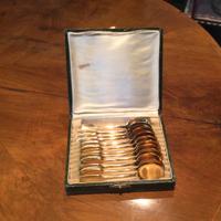 Cucchiaini da dessert vintage dorati