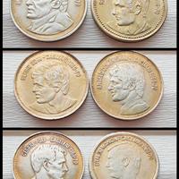 Sei gettoni Shell Cagliari campion d'Italia 69 /70