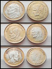 Sei gettoni Shell Cagliari campion d'Italia 69 /70