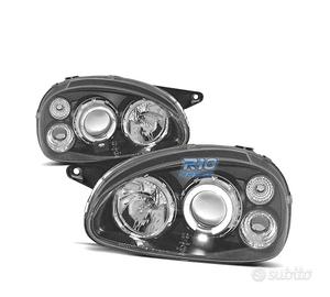 FARI OPEL CORSA B 93-00 ANGEL EYES FONDO NERO H1 H