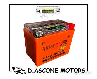 Batteria Outdo Precaricata a gel YTX5L-BS 12V-4AH 