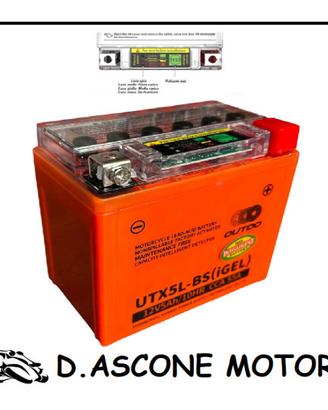 Batteria Outdo Precaricata a gel YTX5L-BS 12V-4AH 