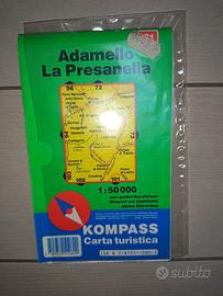 Adamello La Presanella Carta Topografica 1:50.000