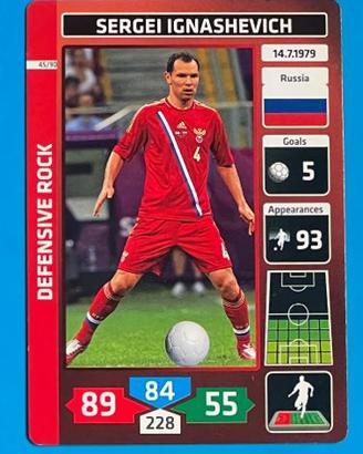 SERGEI IGNASHEVICH 45 Panini Fußball Stars card