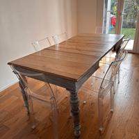 Tavolo legno massello rovere