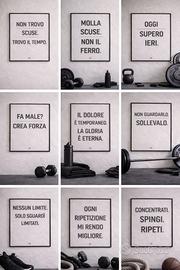 Set 9 stampe motivazionali palestra