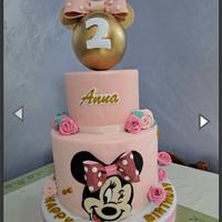 Torta scenografica tema Minnie o Topolino