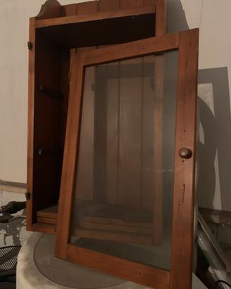 Vetrinetta rustica  in legno