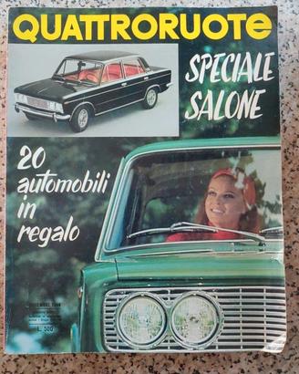 Lotto 15 Ruoteclassiche +Quattroruote 1968 poster 