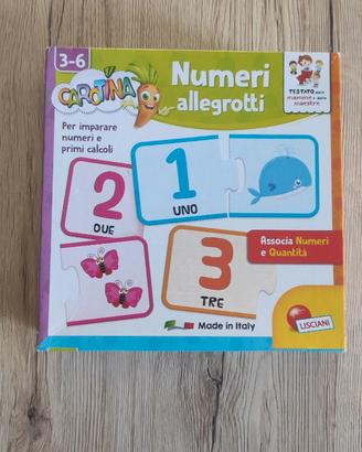 Gioco in scatola "Numeri Allegrotti"