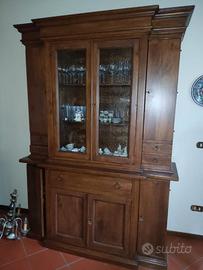 Mobile vetrina e mobile porta tv legno massello