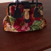 borsa viaggio in tappeto Kilim anni 60