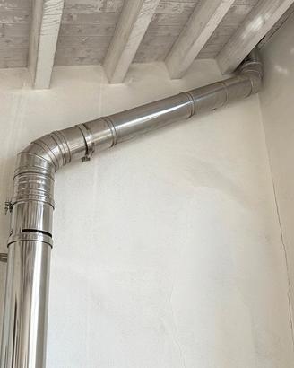 Tubo fumario in acciaio inox doppia parete DN200