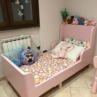 Letto bimba allungabile rosa IKEA