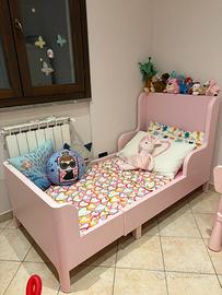Letto bimba allungabile rosa IKEA