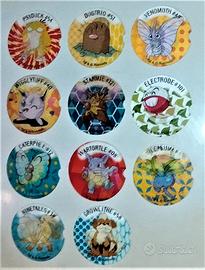 Lotto 11 Taps Pokémon 3D Parmalat  Rarissimi