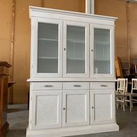 Vetrina in legno nuova bianca