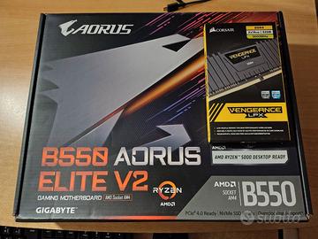 Gigabyte B550 AorusEliteV2 + 2x16 DDR4-3600Mhz