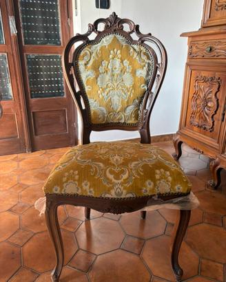 6 sedie stile barocco