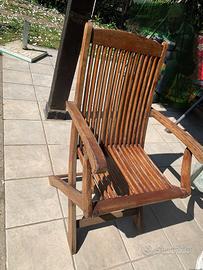 Sedie giardino legno