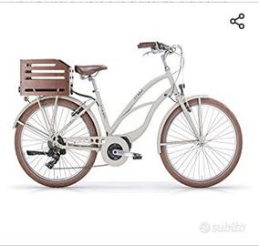 city bike elettrica Maui donna color sabbia