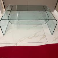 Tavolino di cristallo temperato