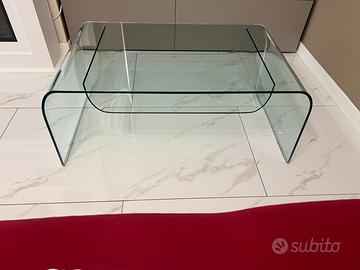 Tavolino di cristallo temperato