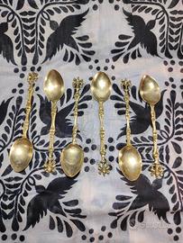 💎 Set 6 cucchiai da caffè d'epoca vintage 💎