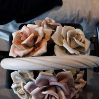 cesto di rose Capodimonte Napoleon anni '50