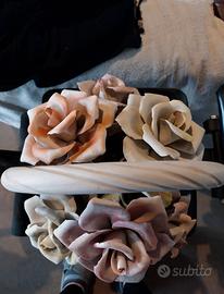 cesto di rose Capodimonte Napoleon anni '50