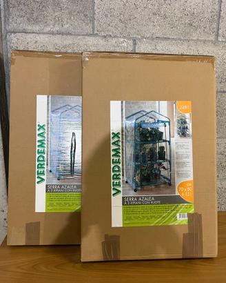 Coppia Serre da Balcone Verdemax Azalea 3 Ripiani