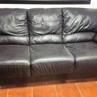 Divano pelle nero