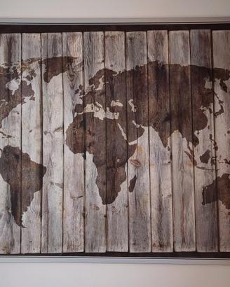 Quadro Canvas Ikea mappamondo 200x140 cm