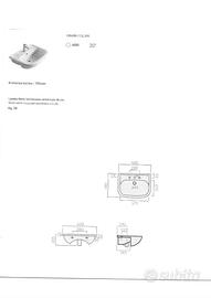 Lavabo nuovo da semi-incasso