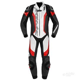 Tuta Spidi Laser Pro Perforated nero bianco rosso