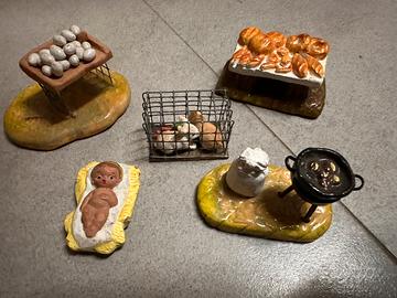 Accessori artigianali vintage per presepe