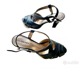 Sandali DKNY neri tacco