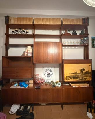 Libreria modulare in teak