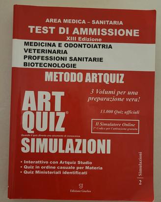 libro Art Quiz Simulazioni 