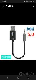 adattatore audio bluetooth aux  per auto 