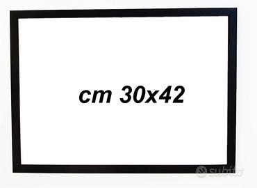 Cornice in legno nera opaca cm. 1,5 Misura 30x42