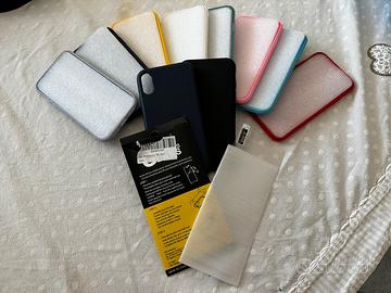 Cover + pellicola vetro iPhone XR
