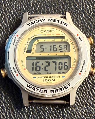 Casio Raro Orologio Vintage TRW-201 Tachy Meter