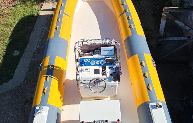 Gommone bwa 740 diving gite famiglia pesca